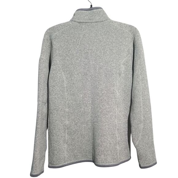 Patagonia Better Sweater 1/4 Zip Pullover Light Gray Large Womens 25616 F12 - Picture 2 of 5
